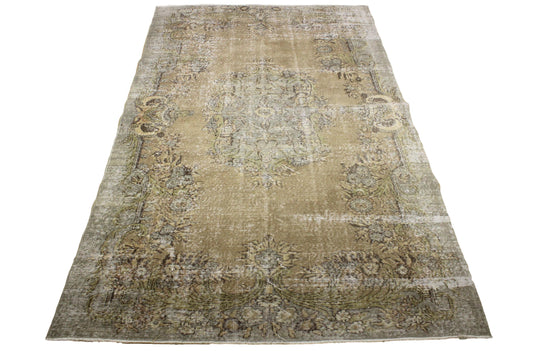 Hand-Knotted Vintage Turkish Rug (5'1" x 8'4")