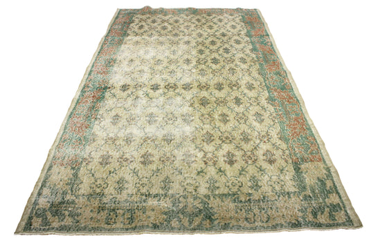 Hand-Knotted Vintage Turkish Rug (5'0" x 8'6")