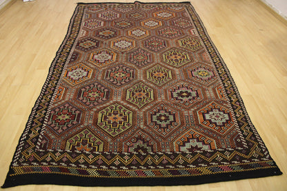 Handwoven Turkish Vintage Kilim (6'3" x 11'3")