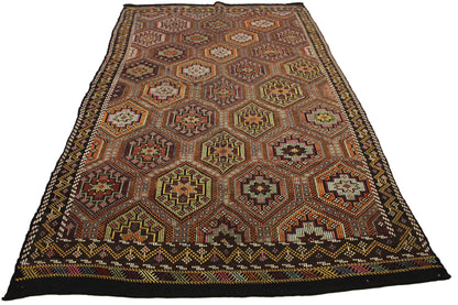 Handwoven Turkish Vintage Kilim (6'3" x 11'3")