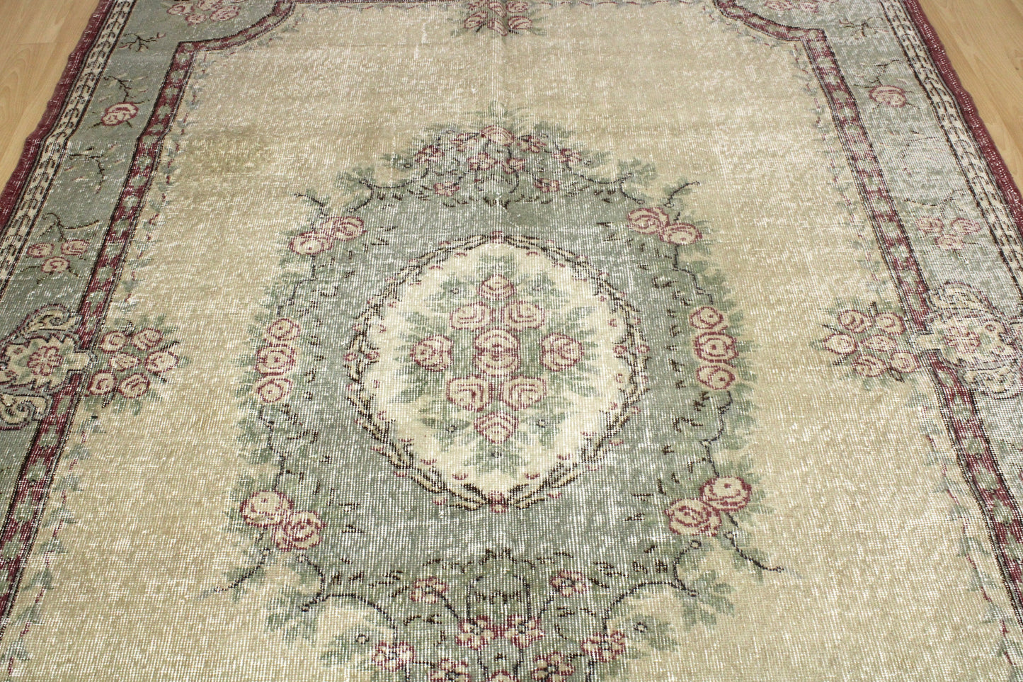 Hand-Knotted Vintage Turkish Rug (6'8" x 9'3")