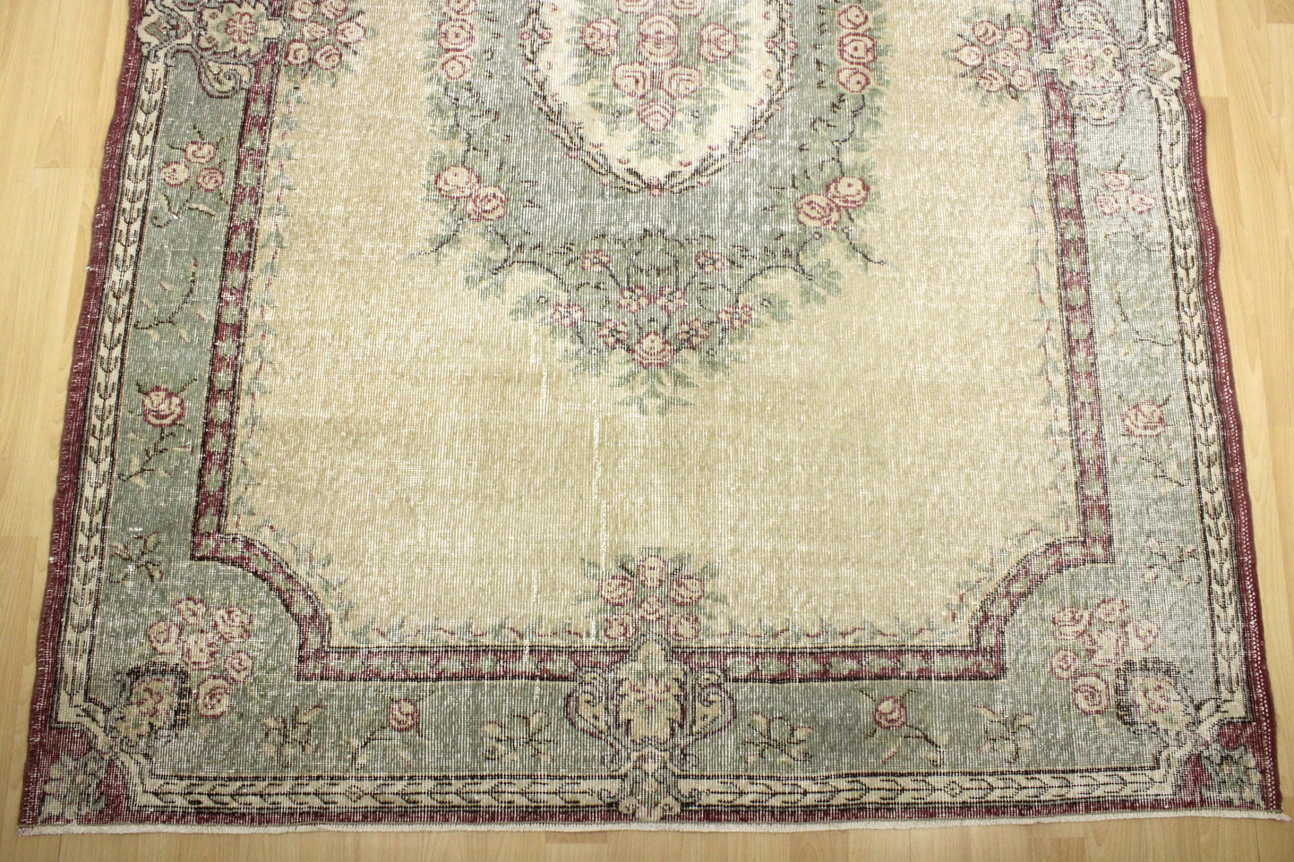 Hand-Knotted Vintage Turkish Rug (6'8" x 9'3")