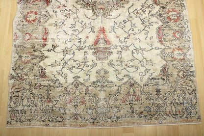 Hand-Knotted Vintage Turkish Rug (5'6" x 8'4")