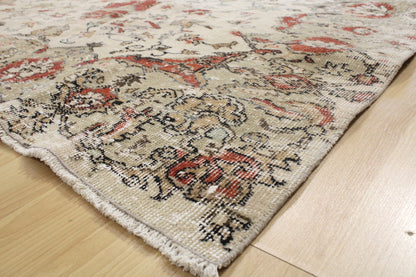 Hand-Knotted Vintage Turkish Rug (5'6" x 8'4")