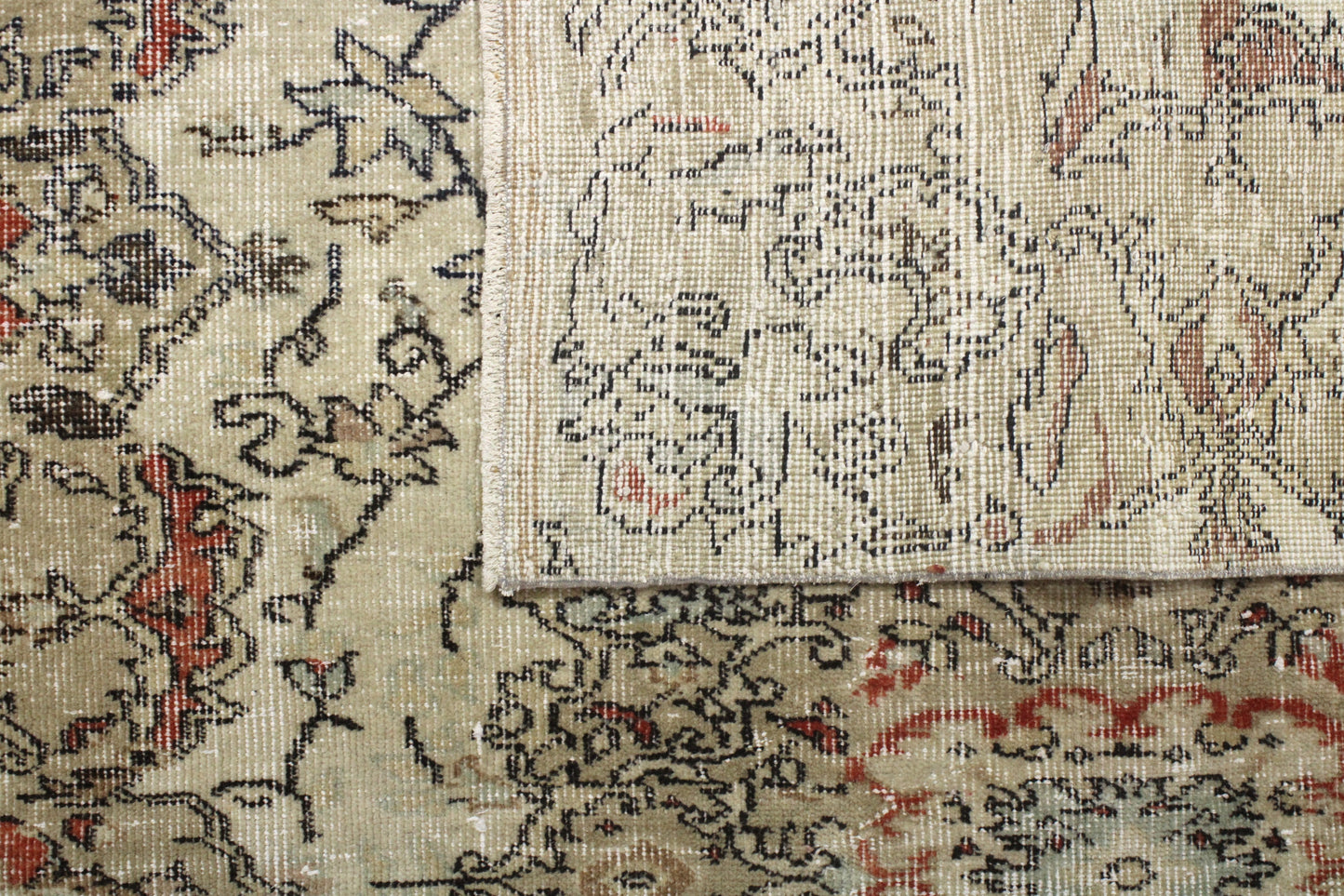 Hand-Knotted Vintage Turkish Rug (5'6" x 8'4")