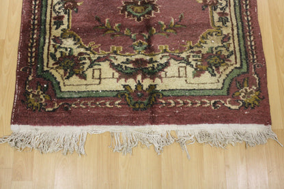 Hand-Knotted Vintage Turkish Rug (3'12" x 7'3")