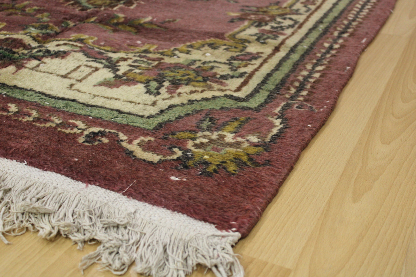 Hand-Knotted Vintage Turkish Rug (3'12" x 7'3")