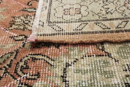 Hand-Knotted Vintage Turkish Rug (5'8" x 9'11")