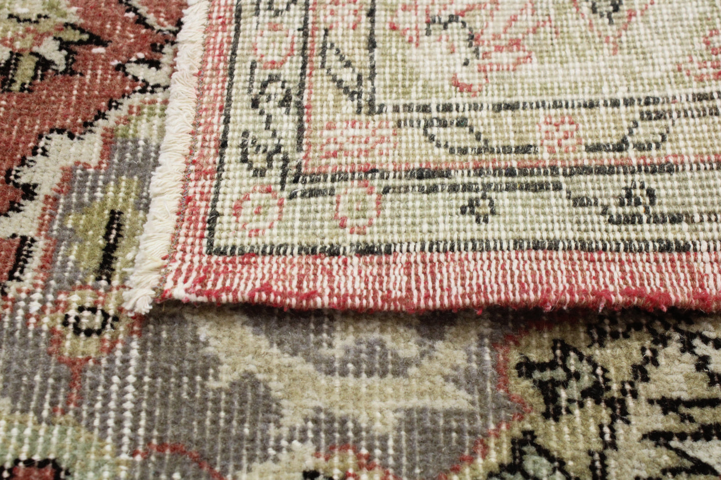 Hand-Knotted Vintage Turkish Rug (5'8" x 8'2")