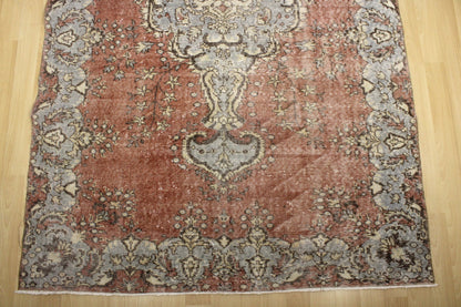 Hand-Knotted Vintage Turkish Rug (5'4" x 8'11")