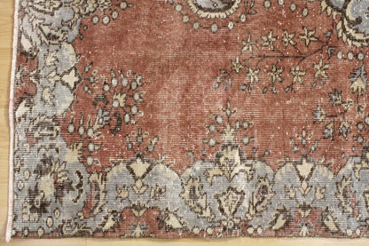 Hand-Knotted Vintage Turkish Rug (5'4" x 8'11")