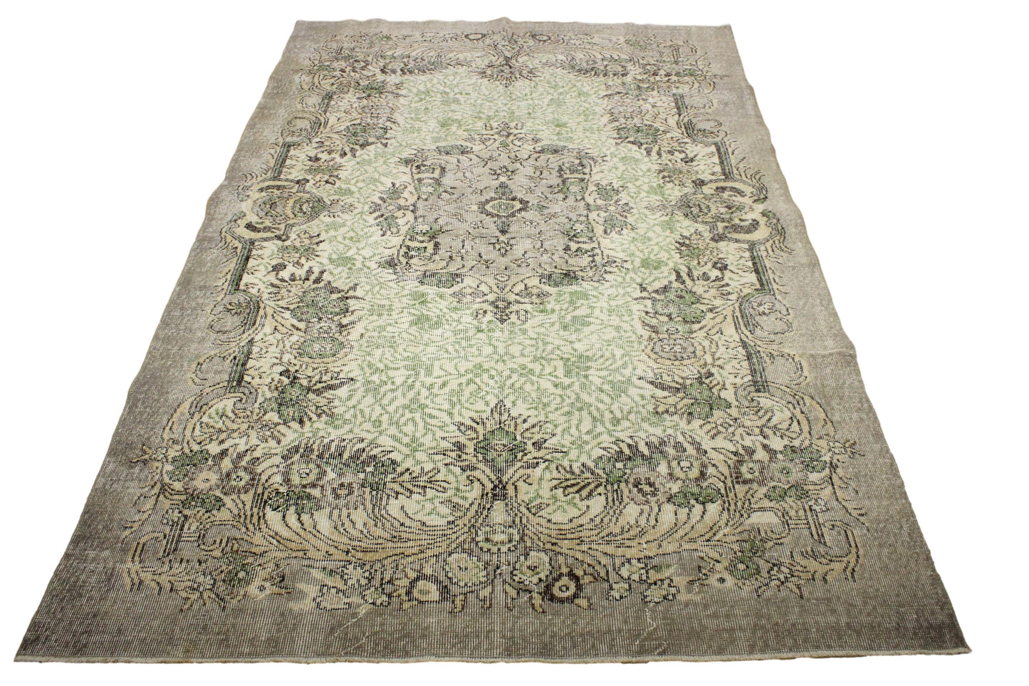 Hand-Knotted Vintage Turkish Rug (6'0" x 9'4")