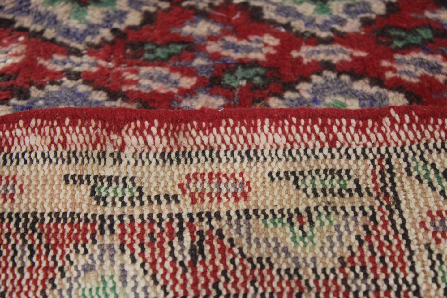 Hand-Knotted Vintage Turkish Rug (3'3" x 6'1")