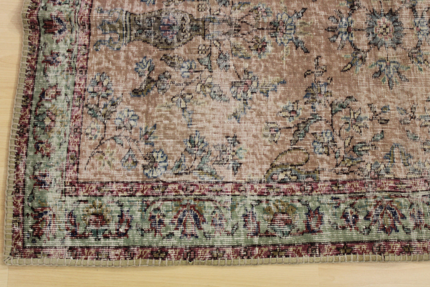 Hand-Knotted Vintage Turkish Rug (3'6" x 5'11")