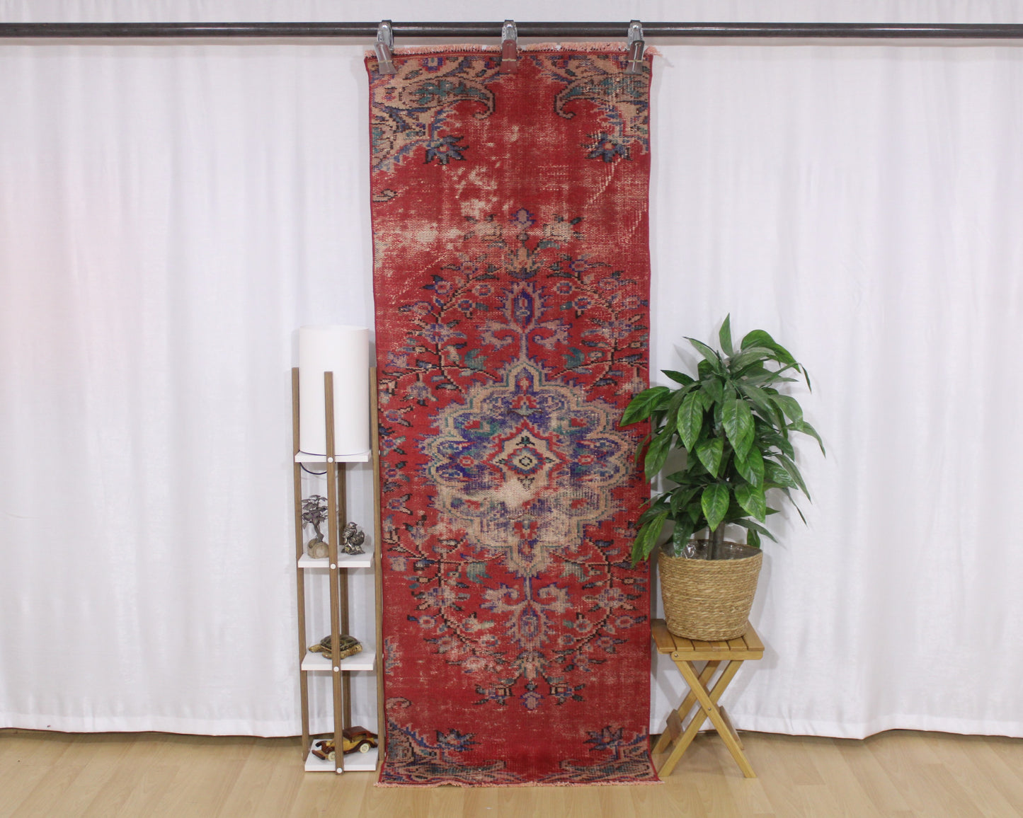 Hand-Knotted Vintage Turkish Runner Rug (2'8" x 7'9")