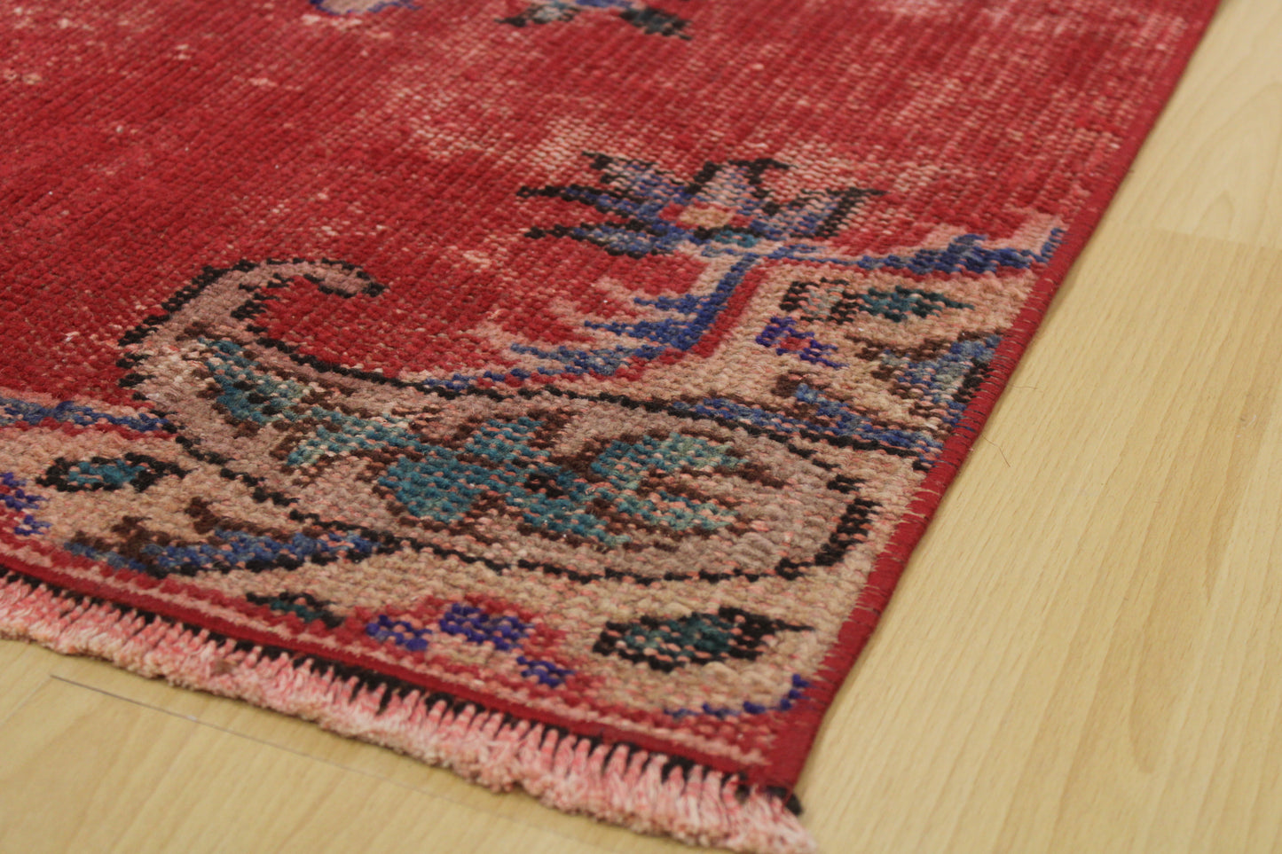 Hand-Knotted Vintage Turkish Runner Rug (2'8" x 7'9")