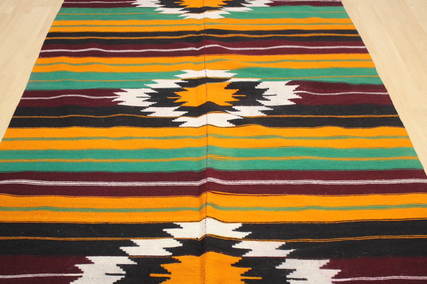 Handwoven Turkish Vintage Runner Kilim (4'12" x 10'7")