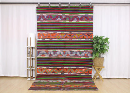 Handwoven Turkish Vintage Kilim (5'2" x 10'3")