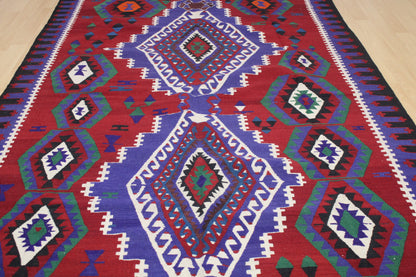 Handwoven Turkish Vintage Kilim (6'3" x 10'11")