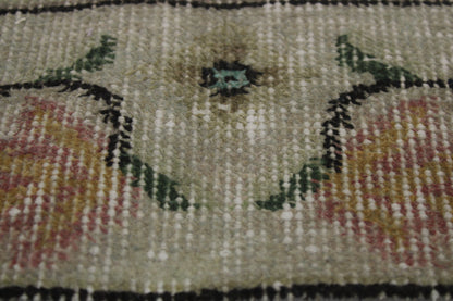 Hand-Knotted Vintage Turkish Rug (3'11" x 6'8")