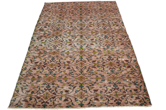 Hand-Knotted Vintage Turkish Rug (5'6" x 8'9")