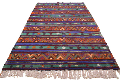 Handwoven Turkish Vintage Kilim (6'1" x 10'8")