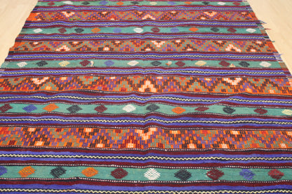 Handwoven Turkish Vintage Kilim (6'1" x 10'8")