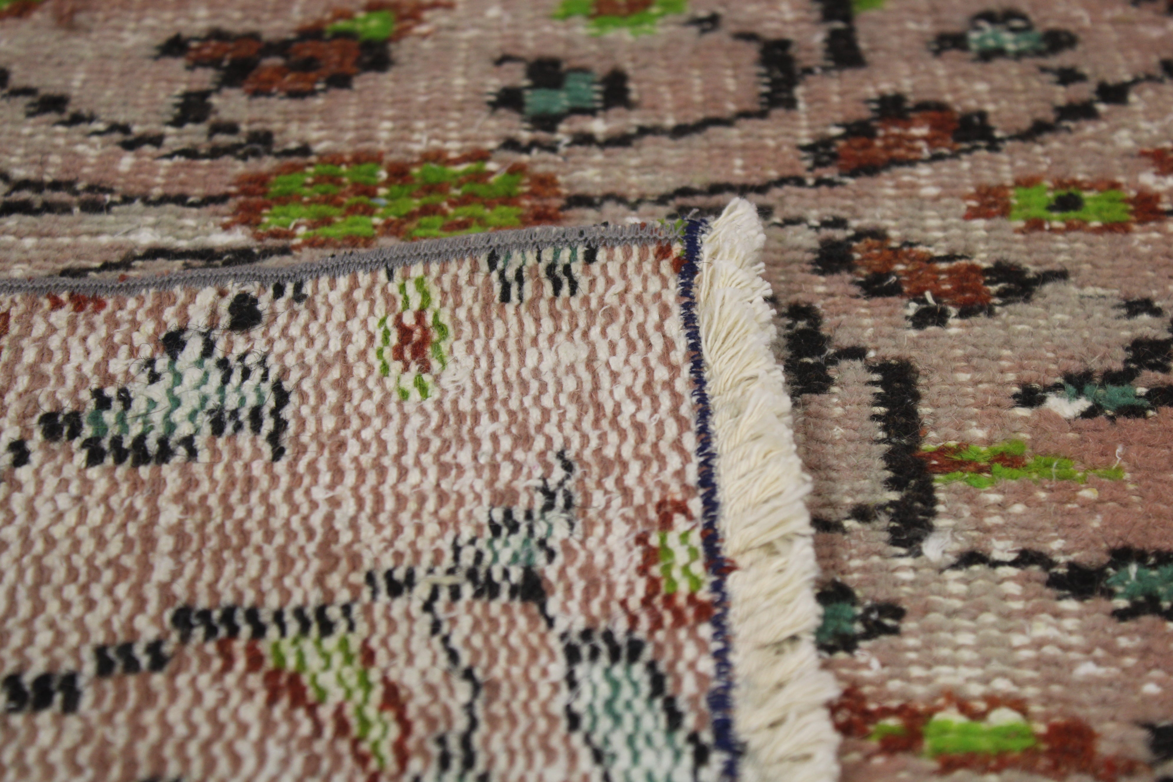 El Dokuma Anadolu Kök Boya Yün Halı