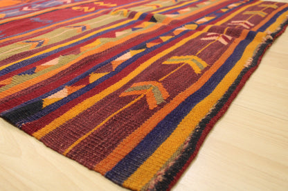 Handwoven Turkish Vintage Runner Kilim (3'11" x 9'9")