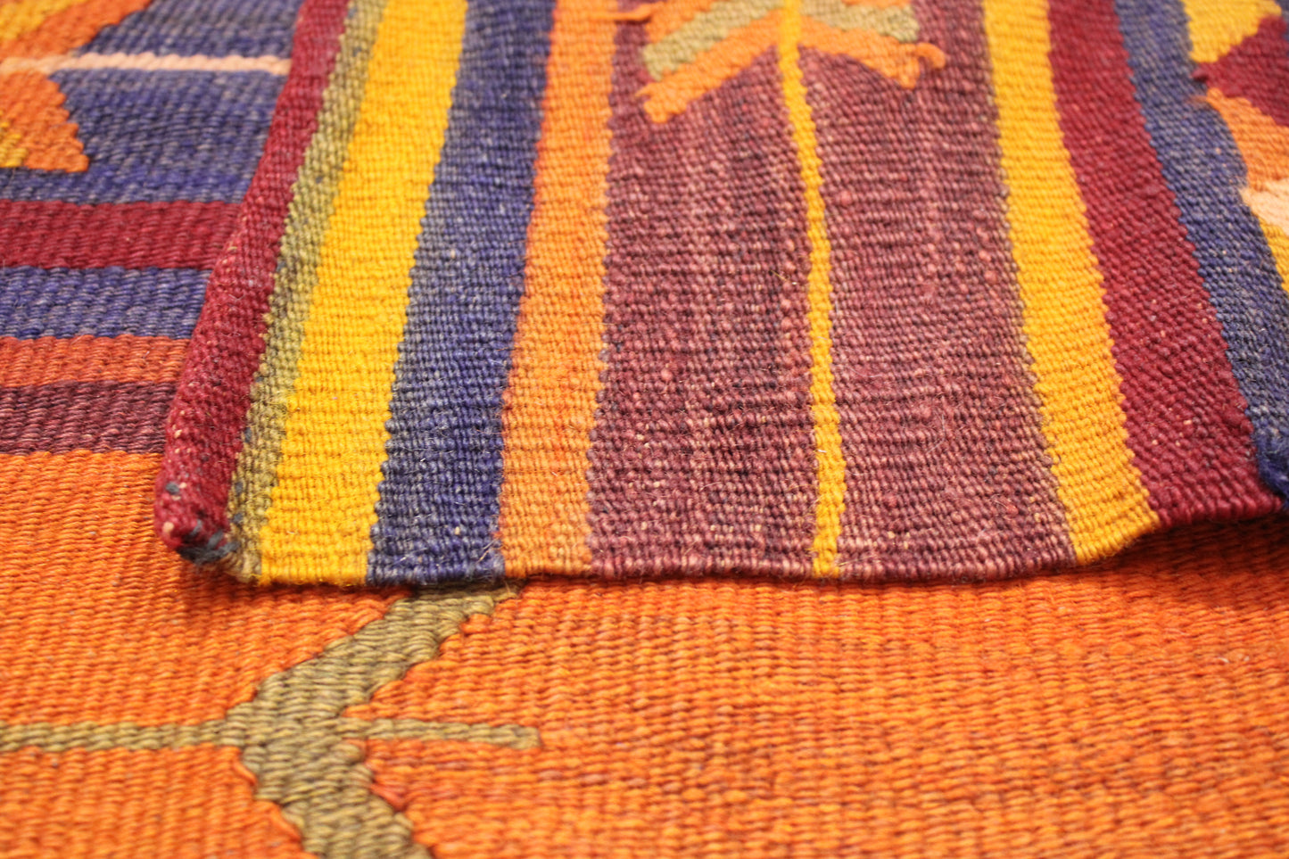 Handwoven Turkish Vintage Runner Kilim (3'11" x 9'9")