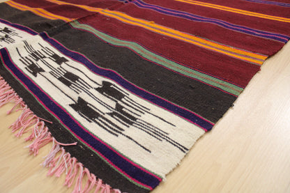 Handwoven Turkish Vintage Runner Kilim (4'1" x 8'10")