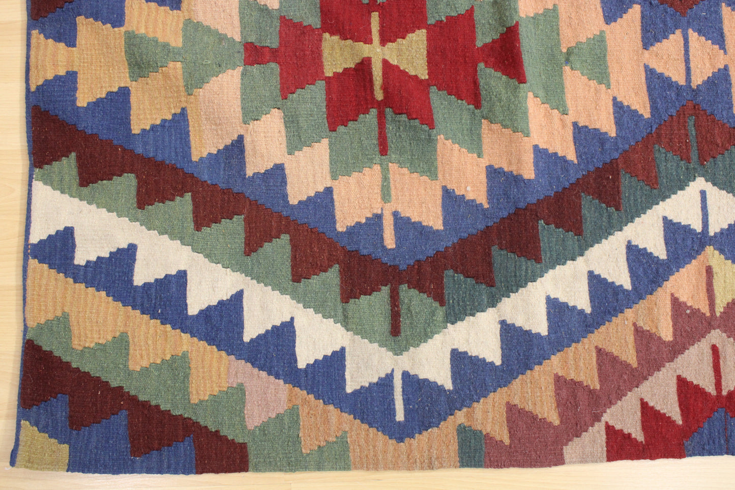 Handwoven Turkish Vintage Runner Kilim (3'7" x 8'9")