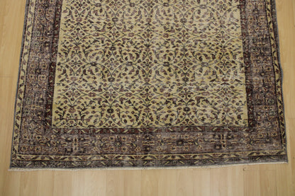 Hand-Knotted Vintage Turkish Rug (5'2" x 8'10")