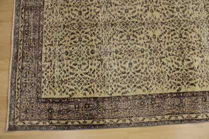 Hand-Knotted Vintage Turkish Rug (5'2" x 8'10")