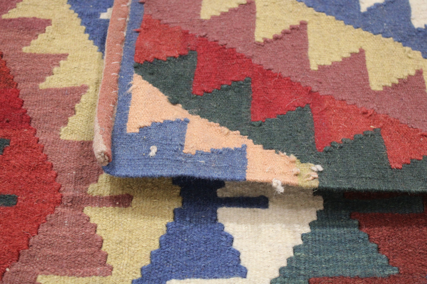 Handwoven Turkish Vintage Runner Kilim (3'7" x 8'9")