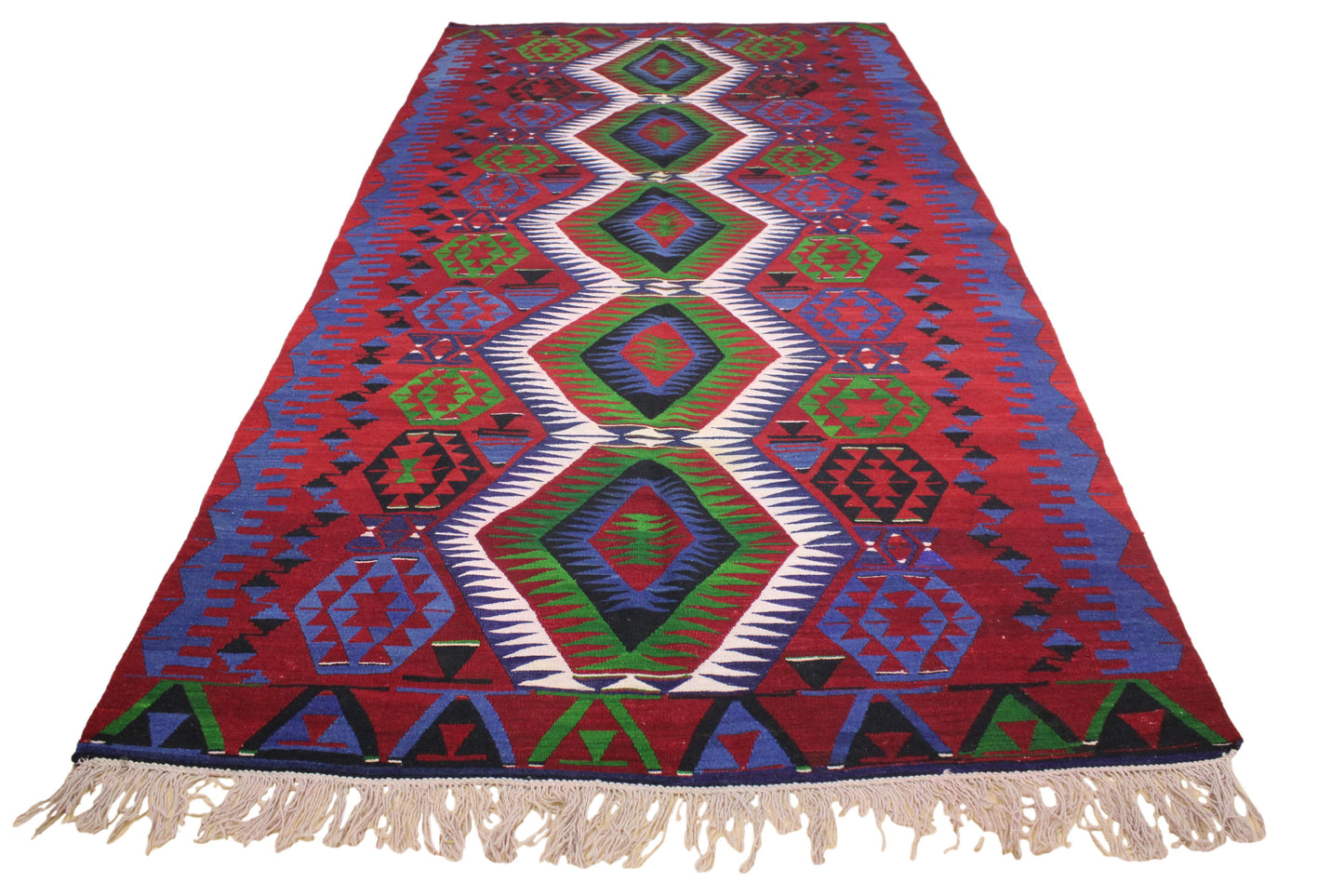 Handwoven Turkish Vintage Kilim (5'7" x 11'2")