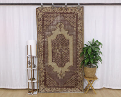 Hand-Knotted Vintage Turkish Rug (3'8" x 7'1")