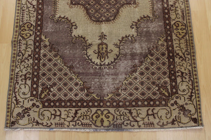 Hand-Knotted Vintage Turkish Rug (3'8" x 7'1")