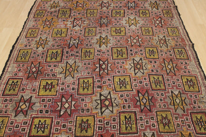 Handwoven Turkish Vintage Kilim (5'3" x 9'3")