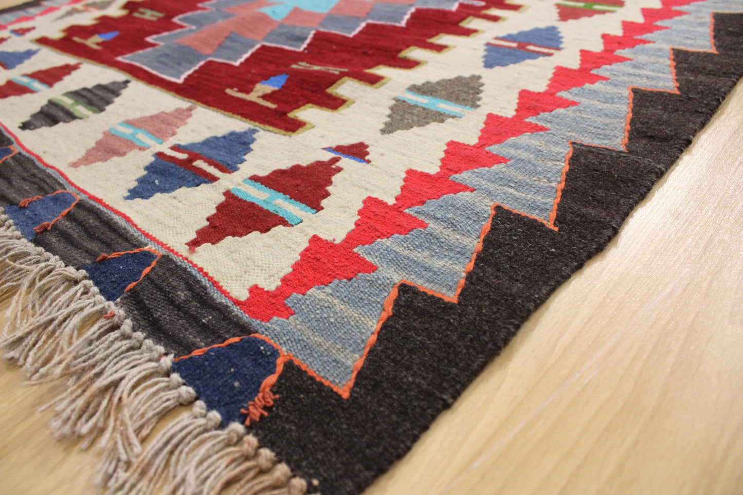 Handwoven Turkish Vintage Runner Kilim (3'6" x 11'4")