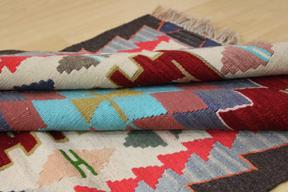 Handwoven Turkish Vintage Runner Kilim (3'6" x 11'4")