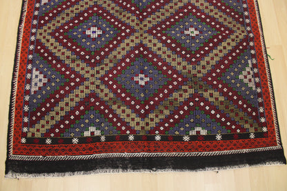 Handwoven Turkish Vintage Kilim (5'9" x 12'2")