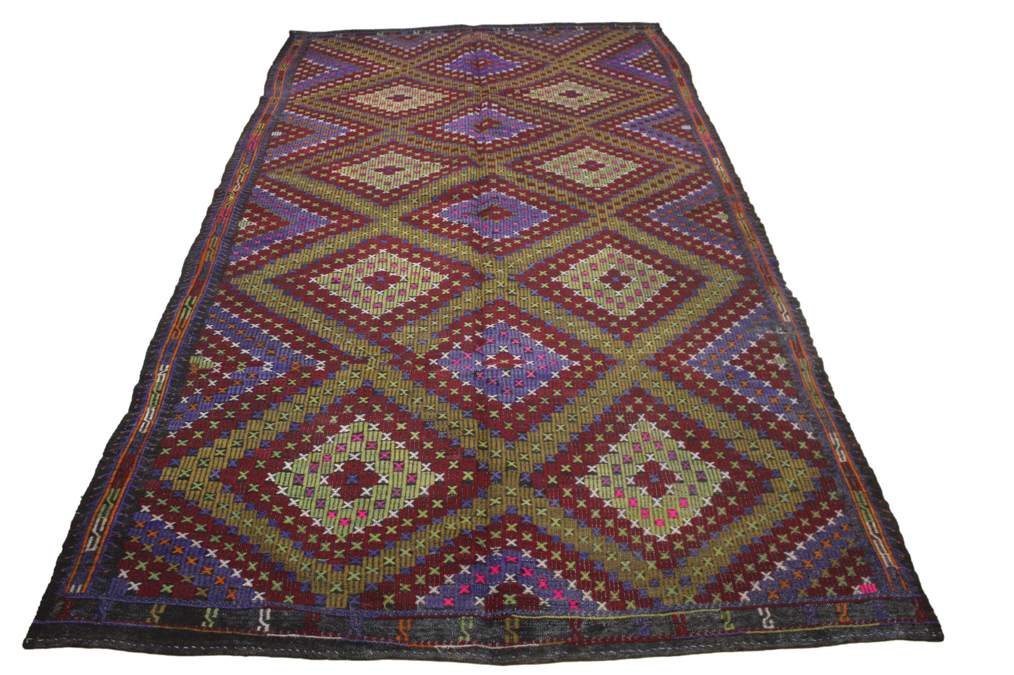 Handwoven Turkish Vintage Kilim (6'2" x 10'10")