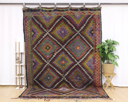 Handwoven Turkish Vintage Kilim (6'5" x 10'0")