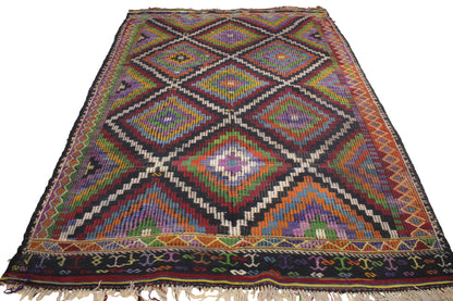 Handwoven Turkish Vintage Kilim (6'5" x 10'0")