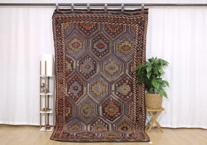 Handwoven Turkish Vintage Kilim (5'0" x 9'3")