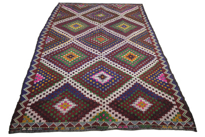 Handwoven Turkish Vintage Kilim (6'8" x 10'0")