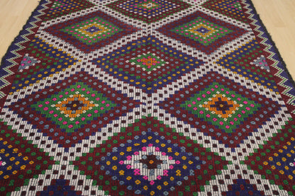 Handwoven Turkish Vintage Kilim (6'8" x 10'0")