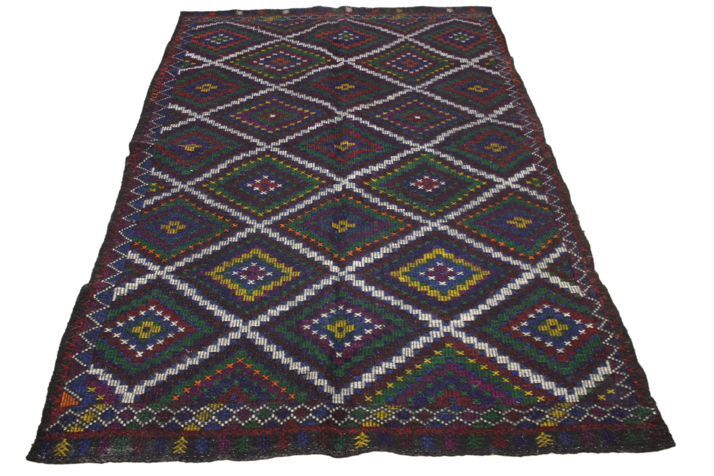 Handwoven Turkish Vintage Kilim (7'1" x 10'4")