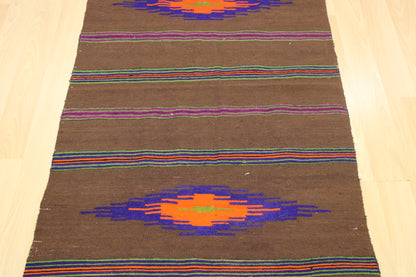 Handwoven Turkish Vintage Runner Kilim (2'9" x 7'1")